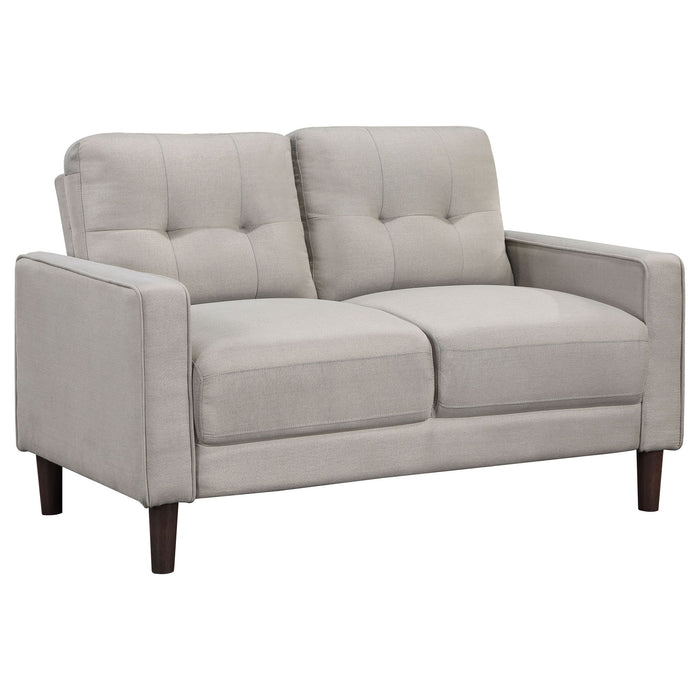 Bowen 3-piece Upholstered Track Arm Tufted Sofa Set Beige