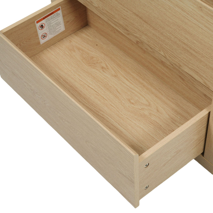 Double Sinks Bathroom Vanity Set With 2 Ceramic Basins