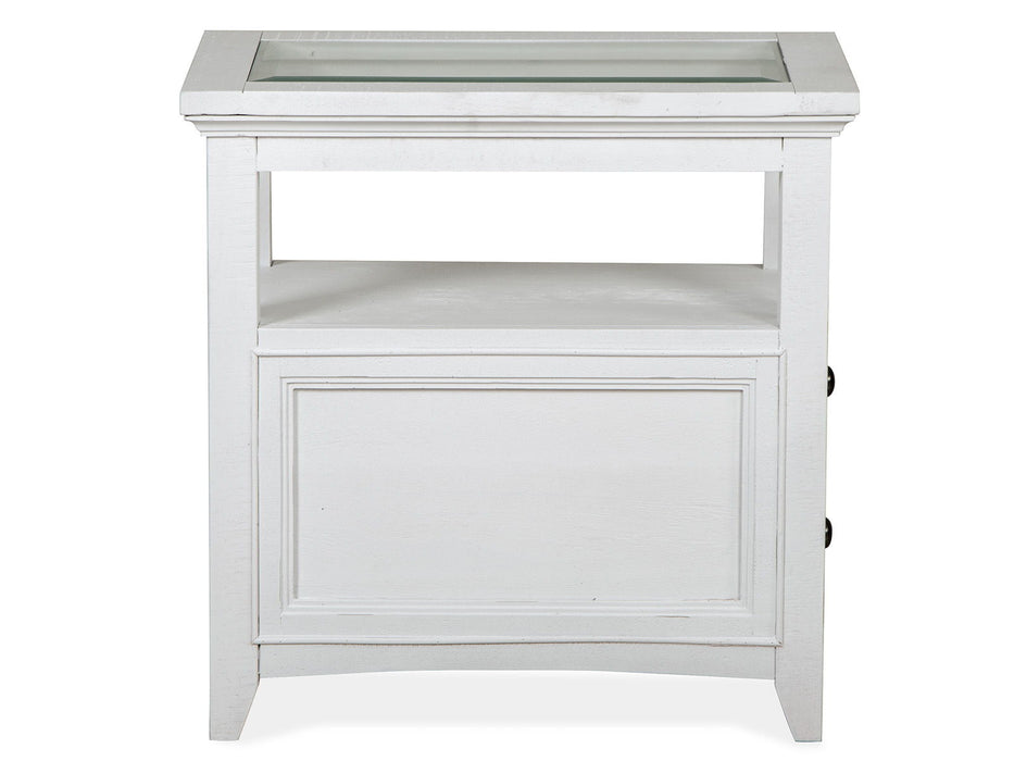 Heron Cove - Chairside End Table - Chalk White
