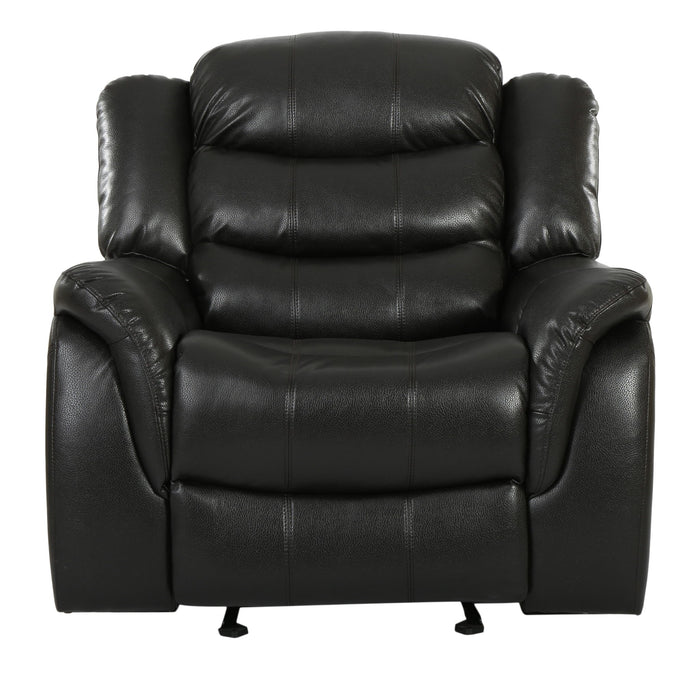 Classic Design Recliner, Upholstery Recliner, Glider Recliner - Black Berry