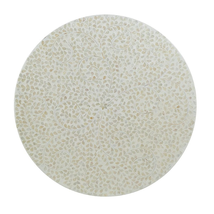 Unique Capiz Coffee Table & Pedestal Base