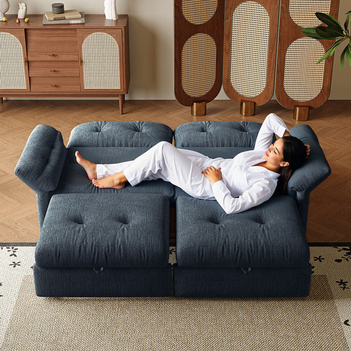 Sofa Bed, 2 In 1 Design For Living Rooms