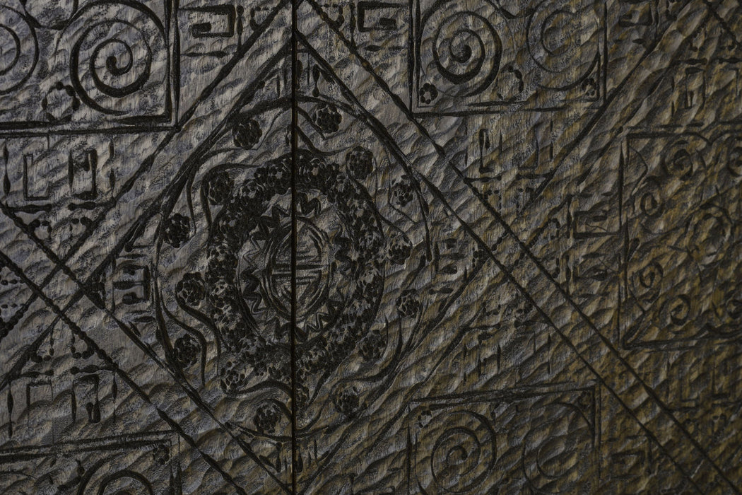 Calvary - Console Table - Gray Stone & Walnut