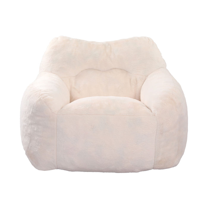 Beanbag Sofa Chair With Armrests Stuffed High Density Foam