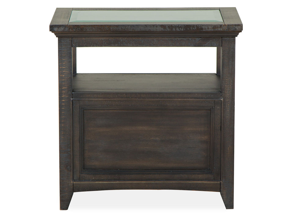 Westley Falls - Chairside End Table - Graphite