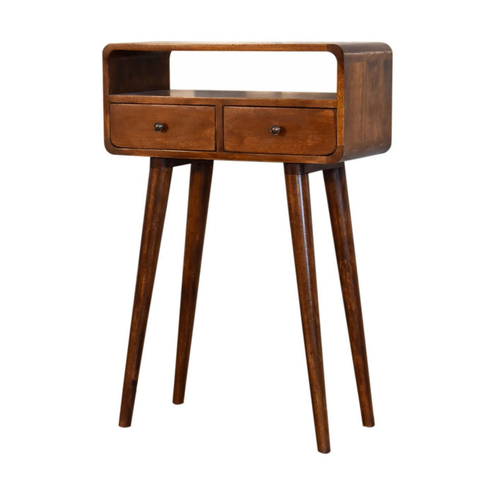 Mini Console Table - Chestnut