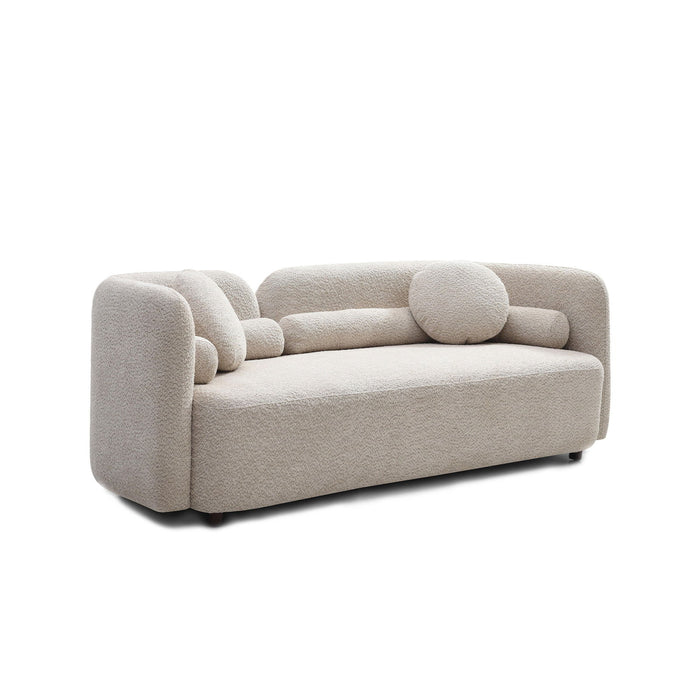 2 Seater Sofa Couch For Living Room - Light Beige