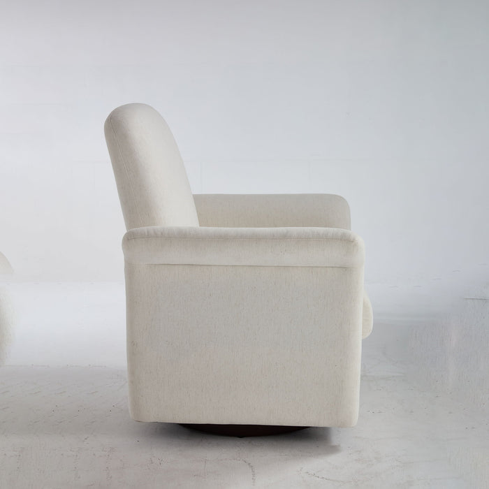 Modern Swivel Barrel Accent Chair With Base