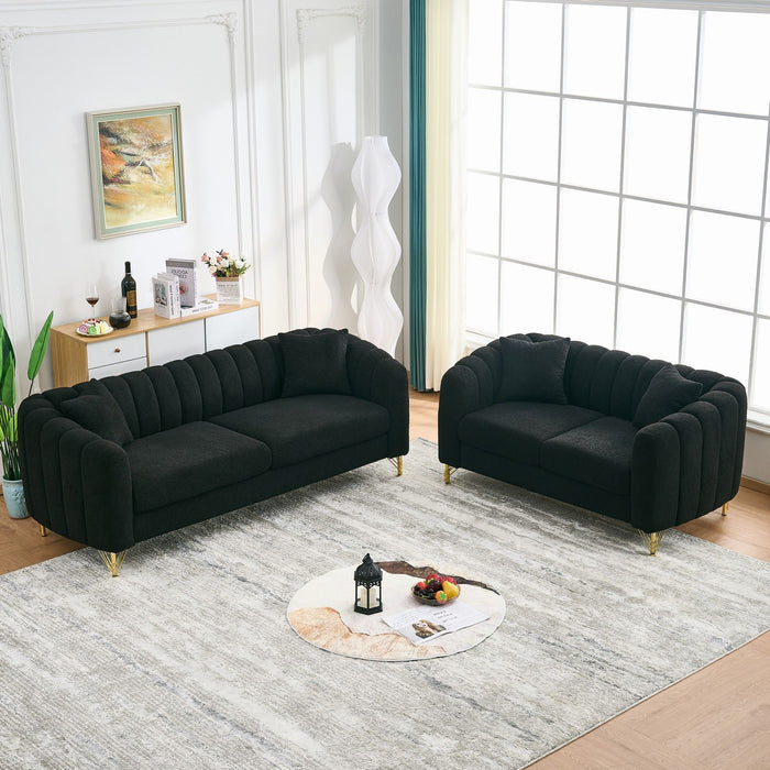 Oversized Sofa, Deep Tufted Couch