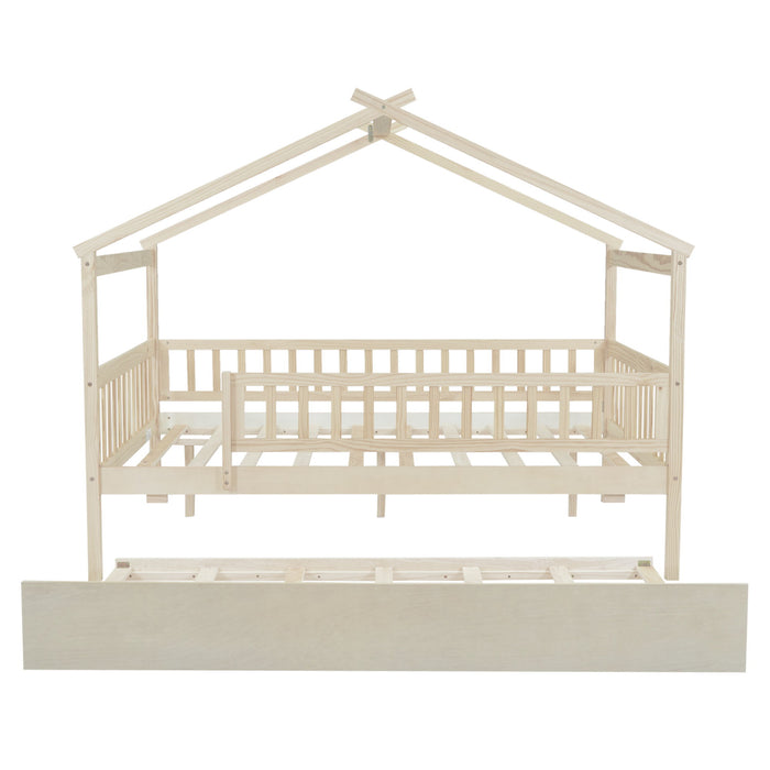 Creativity House Bed With Twin Size Trundle