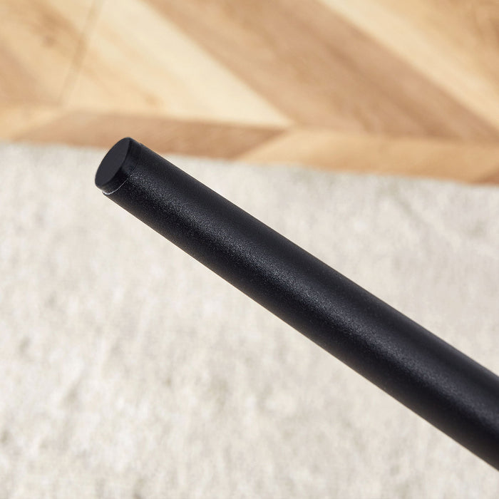 Modern Minimalist Dining Chair Set, Extended Seat Cushion