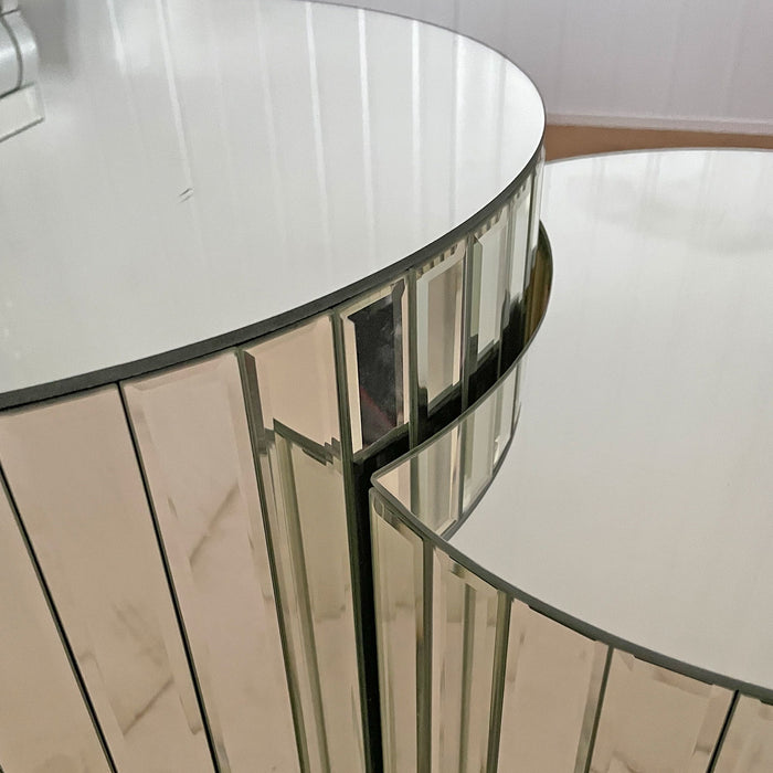 Coffee Table - Silver / Mirror