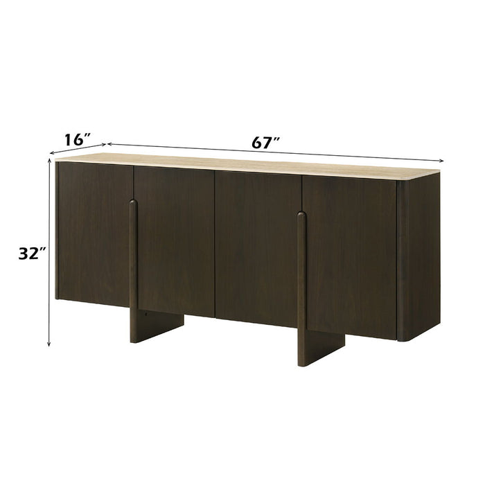 Davita - Server With Ceramic Top - Walnut