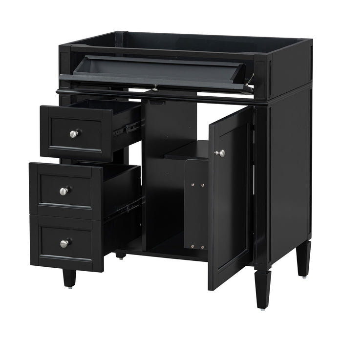 Bathroom Vanity With 2 Drawers And Tip-Out Drawer, Storage Cabinet