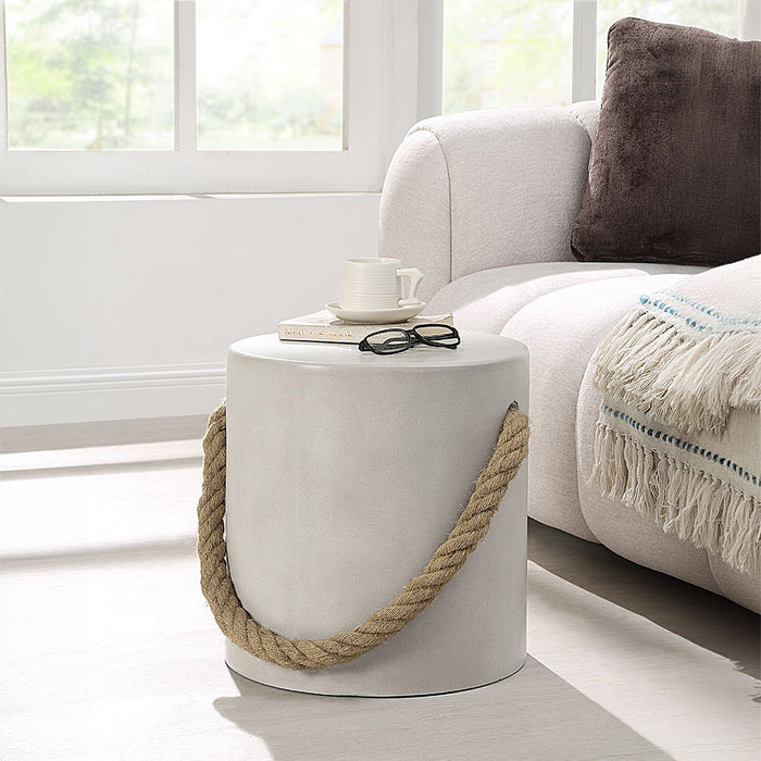 Gene - Accent Table - Natural Gray