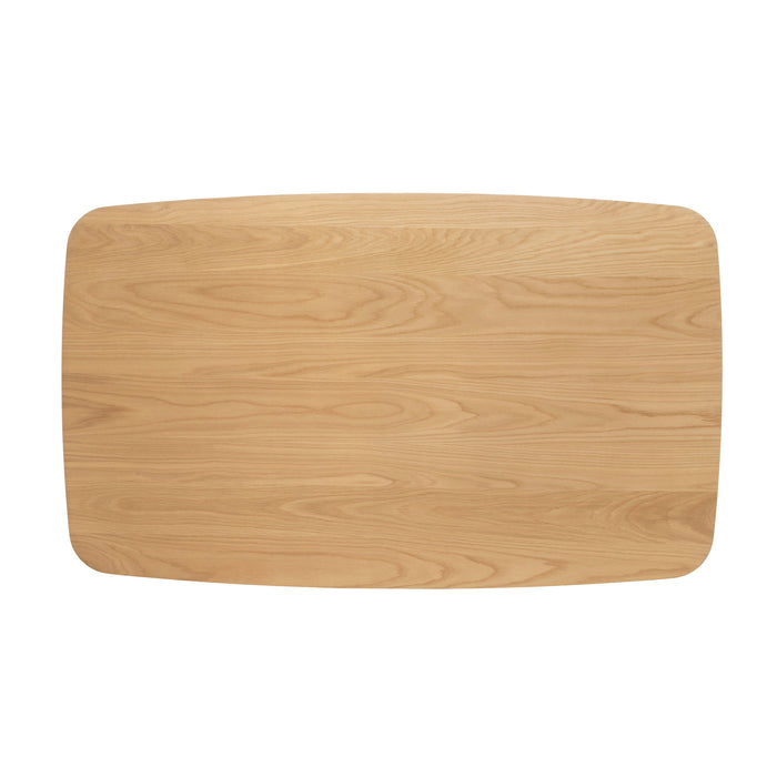 Retro Dining Table With Faux Wood Top