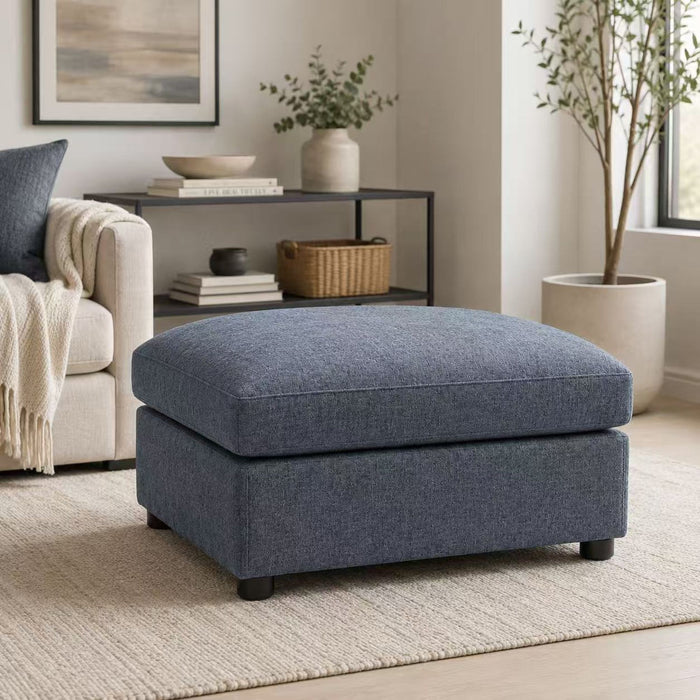 Ottoman With Durable Upholstery For Versatile Use