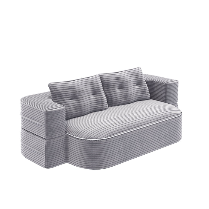 Convertible Floor Sofa Bed With Multi Functional Blanket