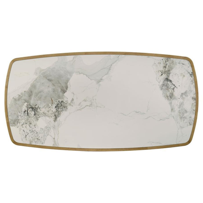 Croyden - 7 Piece Rectangular Dining Set - Gray / Weathered Natural