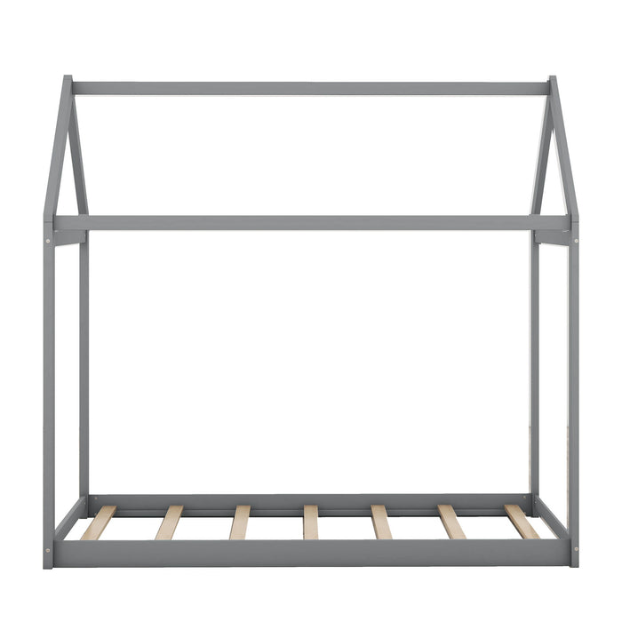 Wooden House Shaped Bed