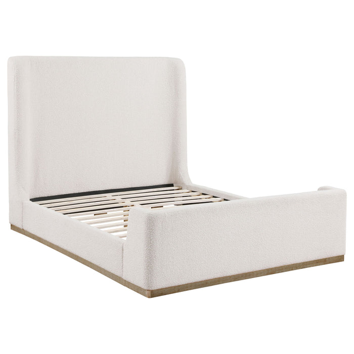 Vindra - Queen Sleigh Bed - Cream