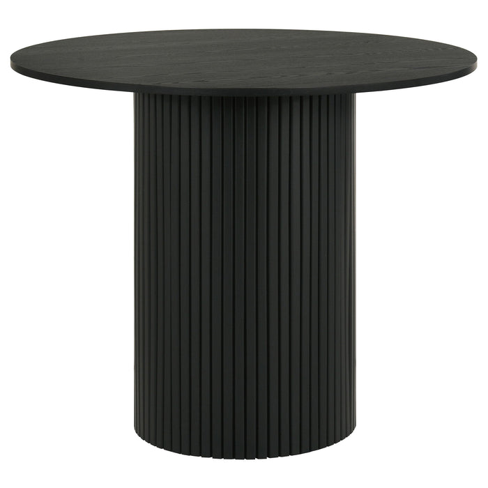 Hamlyn 5-piece Round Wood Counter Height Dining Set Black