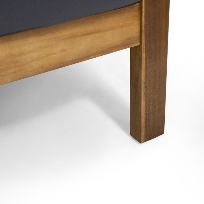 Charlotte - Outdoor And Rope 4 Seater Chat Set With Cushions - Teak