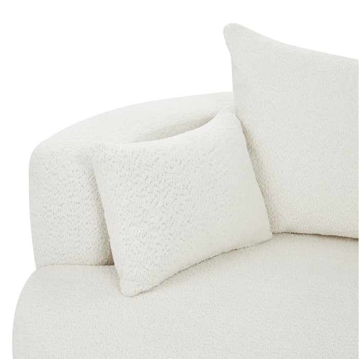 360° Swivel Chair Accent Barrel Chair With Removable Pillows