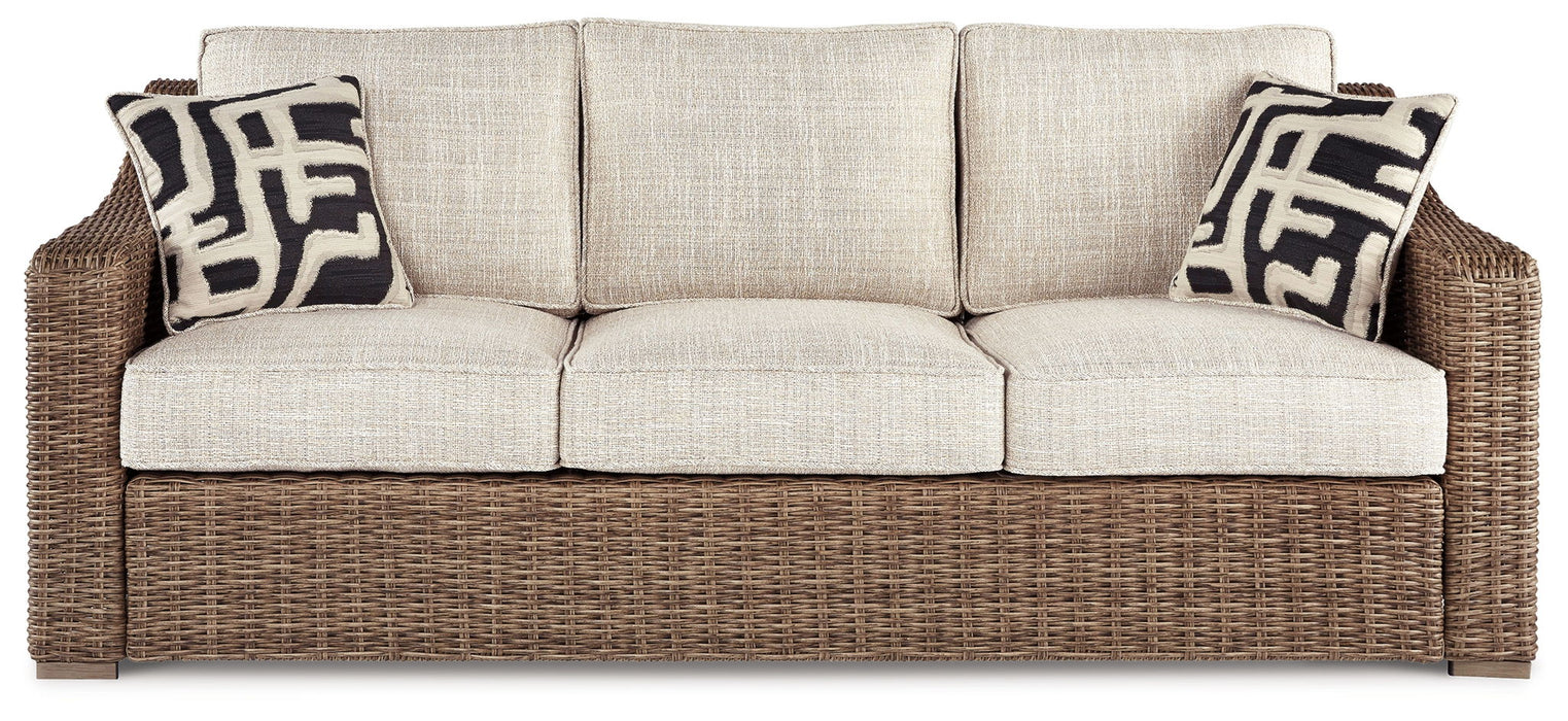 Beachcroft - Sofa with Cushion - Beige