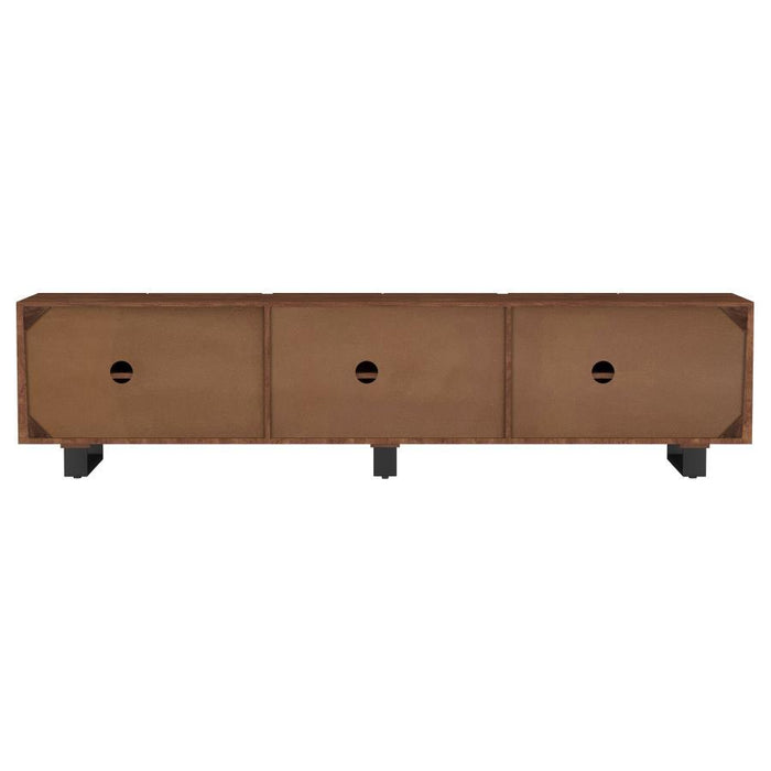 Trask - Wood TV Stand Media Console - Mango Brown