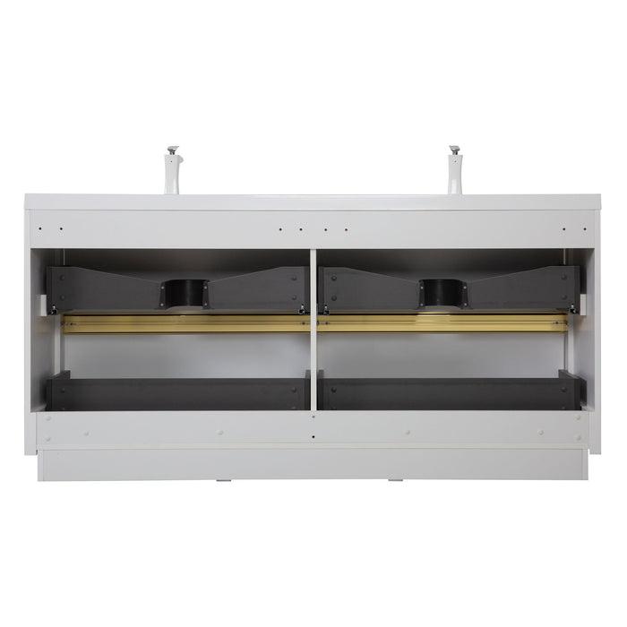 Bathin Freestanding Bathroom Vanity With Double Sinks, Bathroom Storage Vanity Cabinet With Stone Resin Countertop And Soft Close Drawers