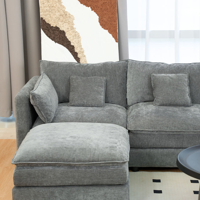 U Shaped Sectional Cloud Couch For Living Room