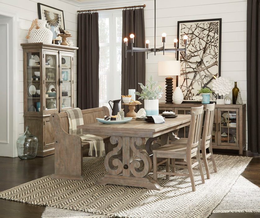 Tinley Park - Bench With Back - Dove Tail Gray
