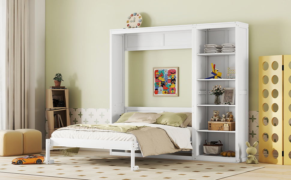 Murphy Wall Bed With Shelves