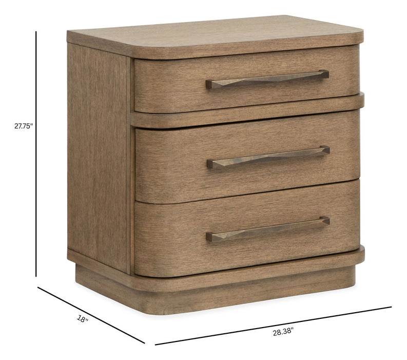Thorne - Drawer Nightstand - Amber Brown