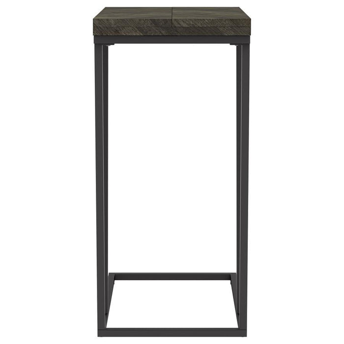 Carly - Expandable Engineered Wood C-Shaped Side Table