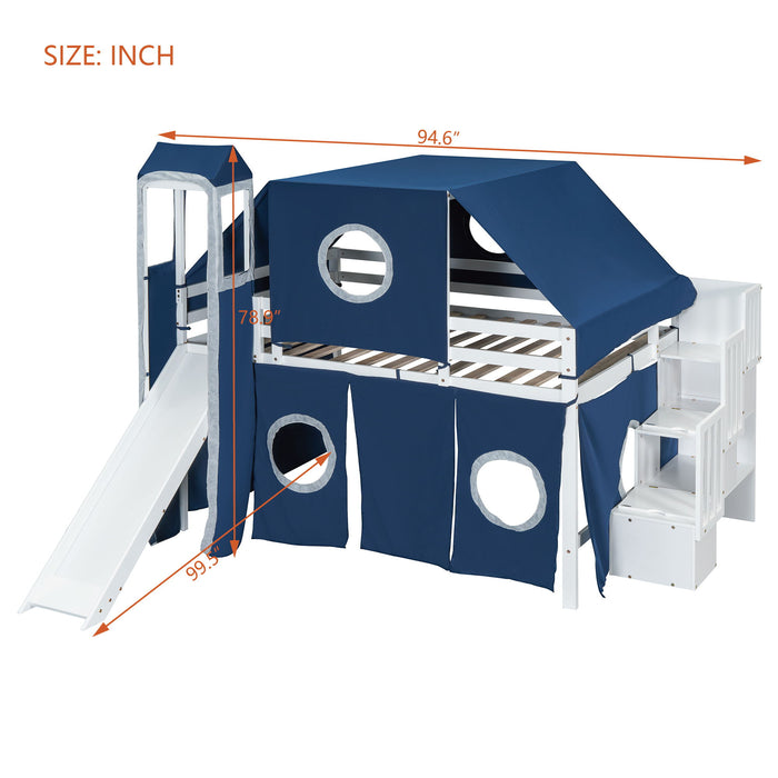 Loft Bed With Tent And Tower