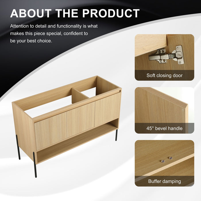 Freestanding Bathroom Vanity & Soft Close Cabinet Doors