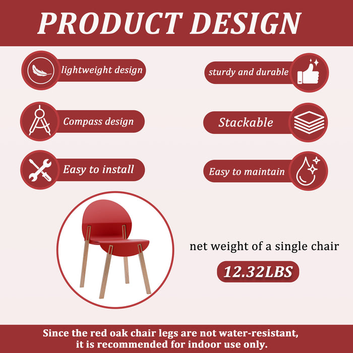 4 Piece Set Of Single Chairs With A Design Combining Modern And Traditional Elements