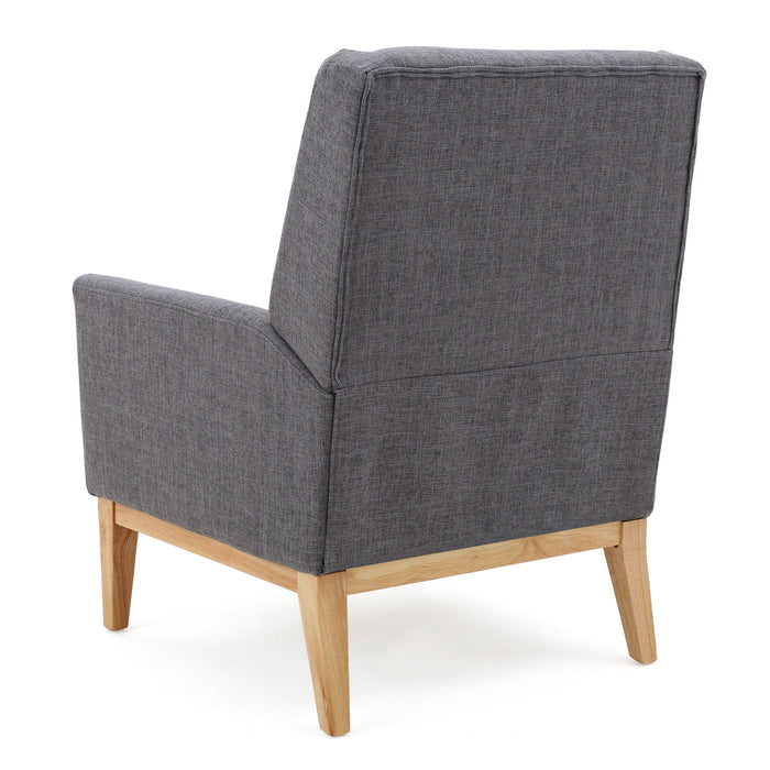 Modern Accent Chair With Padded Cushion Seat