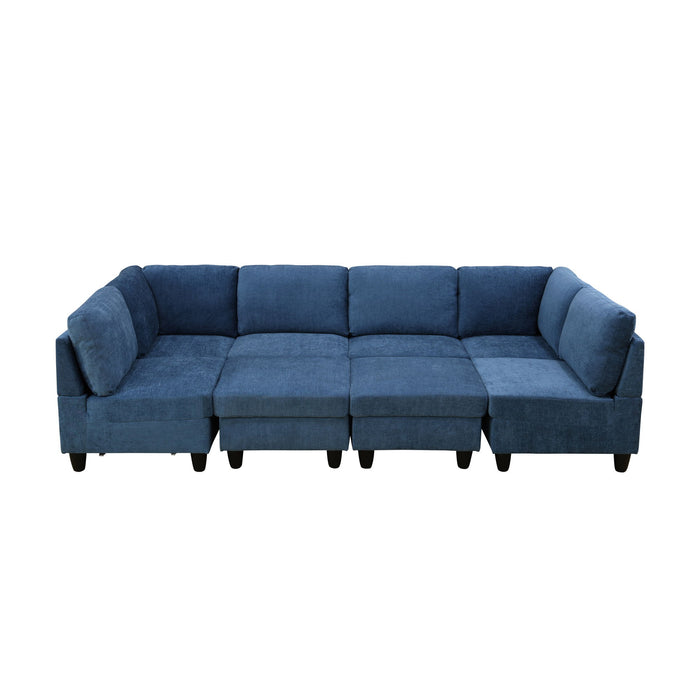 8 Piece Modular U - Shape Sectional Sofa