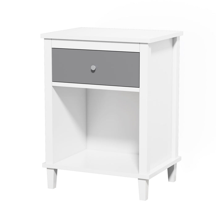 Nightstand With 1 Drawer 1 Shelf