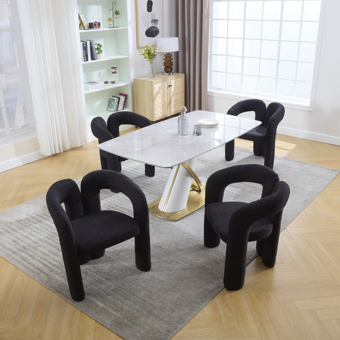 Coolmore Contemporary Designed Accent / Dining Chair With Armrests