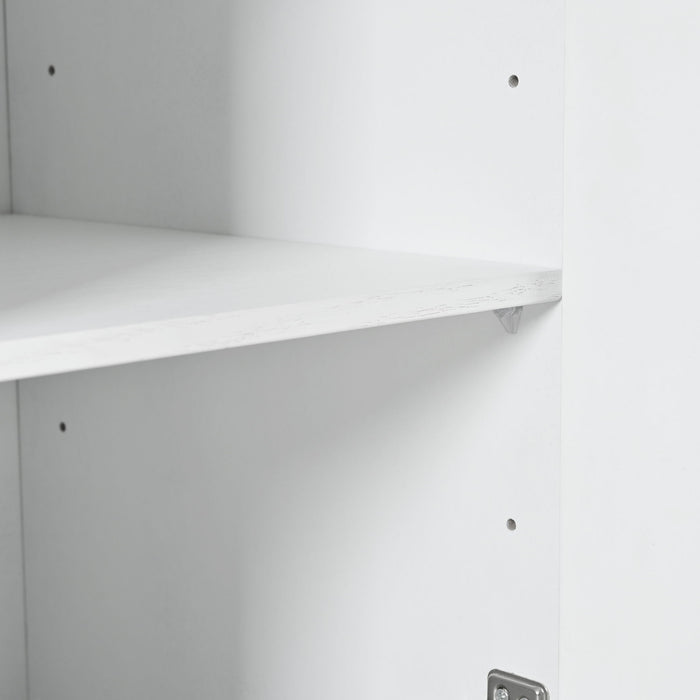 Modern Sideboard Buffet Cabinet With Handleless Press To Open Design With 4 Doors