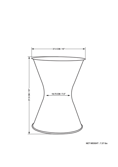 Kenton - Side Table - Tarnished Brass