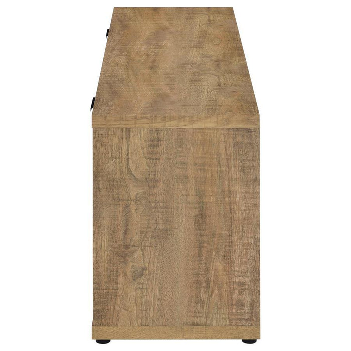 Fuller - 60" 2-Door TV Stand Fireplace Media Console - Mango