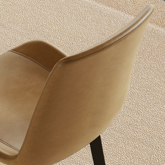 Dining Chairs With Carbon Steel Legs (Set of 4) - Brown