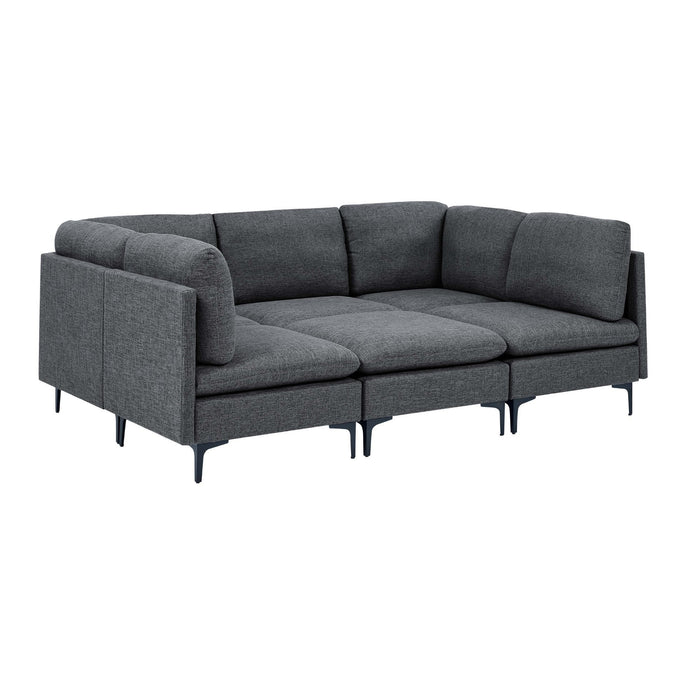 Upholstered Modular Sectional & Tall Legs