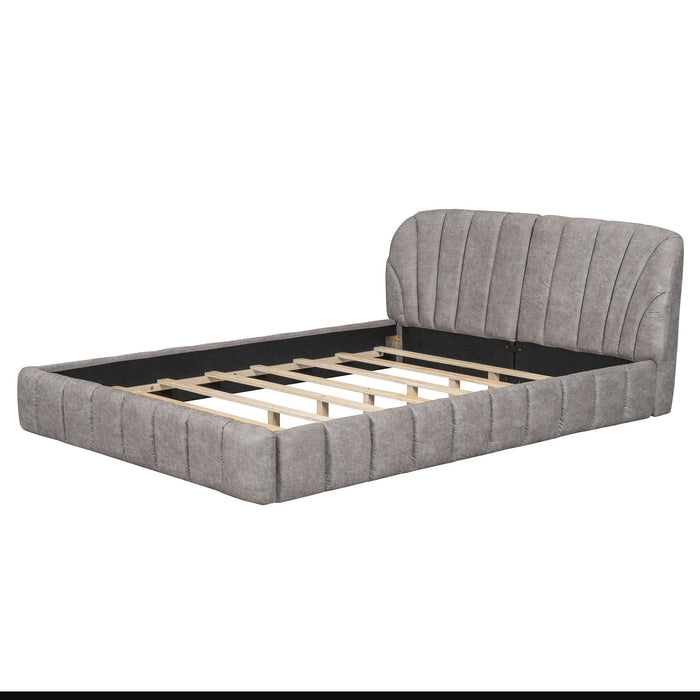 Elegant Design Upholstered Platform Bed
