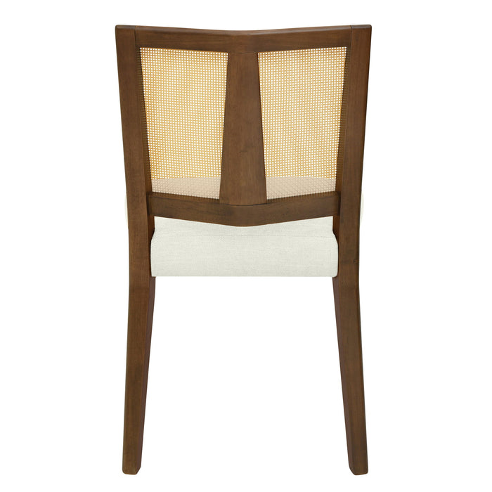 Mid Century Rattan Dining Chair Without Arms Set